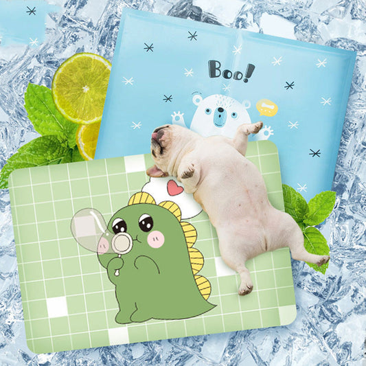 KFX-1880381 Cooling Pet Ice Mat in Various Fun Designs for Summer Comfort