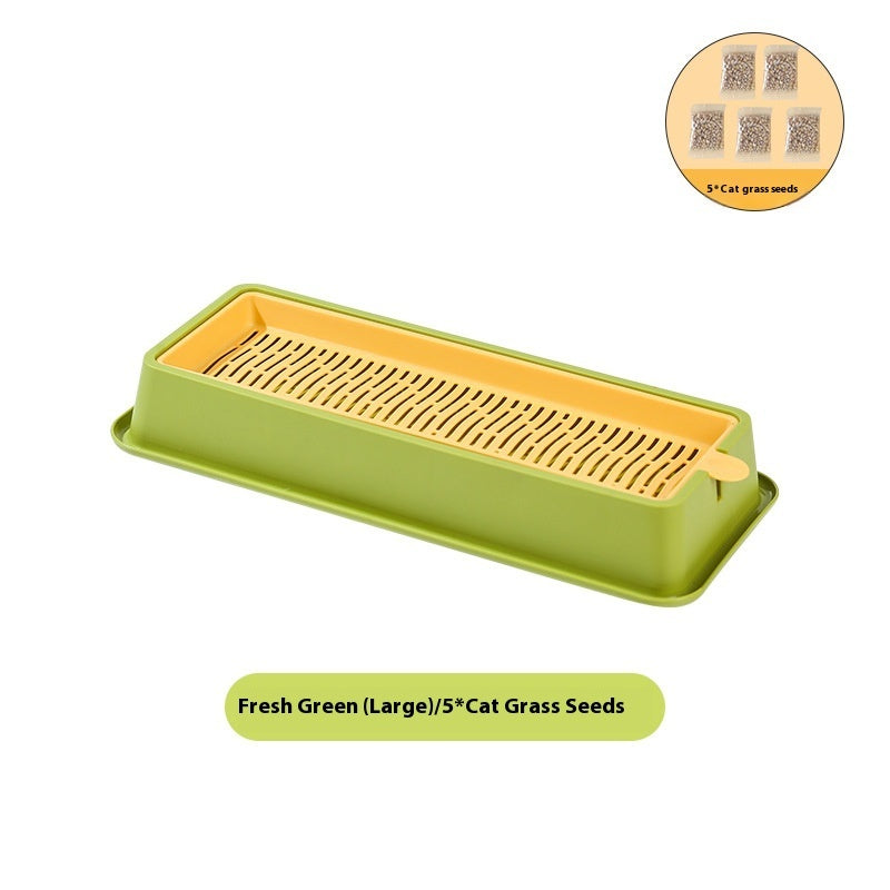KFX-1881789 Hydroponic Cat Grass Grow Kit - Large & Small Options with Seeds Included