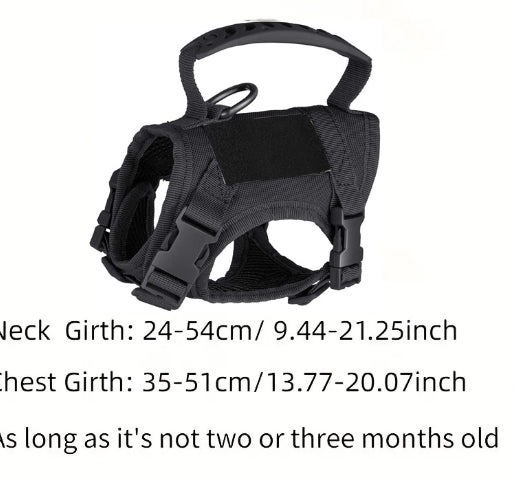 KFX-1884093 Tactical Cat Harness Vest with Leash - Adjustable, Durable Polyester in Multiple Colors
