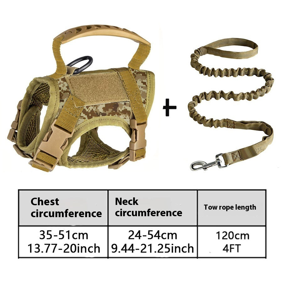 KFX-1884093 Tactical Cat Harness Vest with Leash - Adjustable, Durable Polyester in Multiple Colors