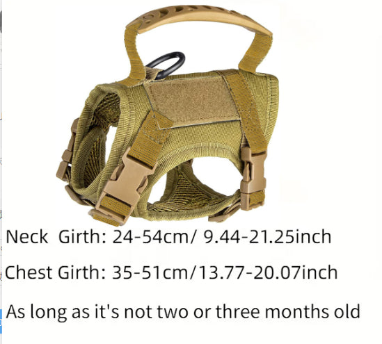 KFX-1884093 Tactical Cat Harness Vest with Leash - Adjustable, Durable Polyester in Multiple Colors