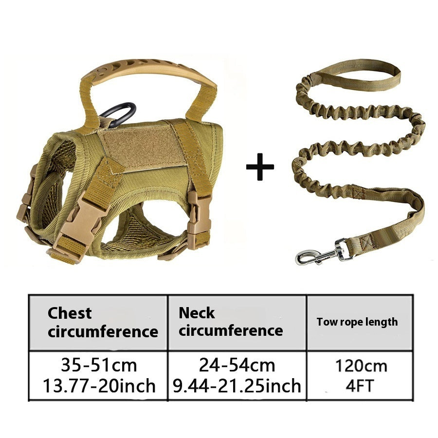 KFX-1884093 Tactical Cat Harness Vest with Leash - Adjustable, Durable Polyester in Multiple Colors
