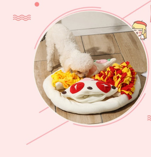 KFX-1886141 Intelligent Decompression Smell Training Pad for Pets - 50cm Pizza Design