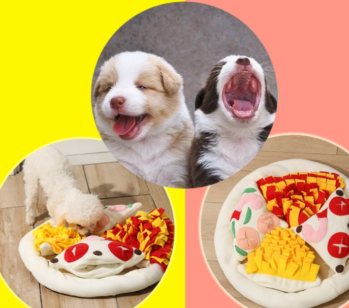 KFX-1886141 Intelligent Decompression Smell Training Pad for Pets - 50cm Pizza Design
