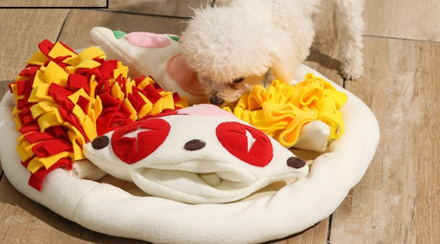 KFX-1886141 Intelligent Decompression Smell Training Pad for Pets - 50cm Pizza Design