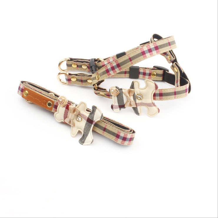 KFX-1889341 Nylon Dog Leash for Small to Large Breeds, Length 120cm, Adjustable Chest Sizes 30-65cm