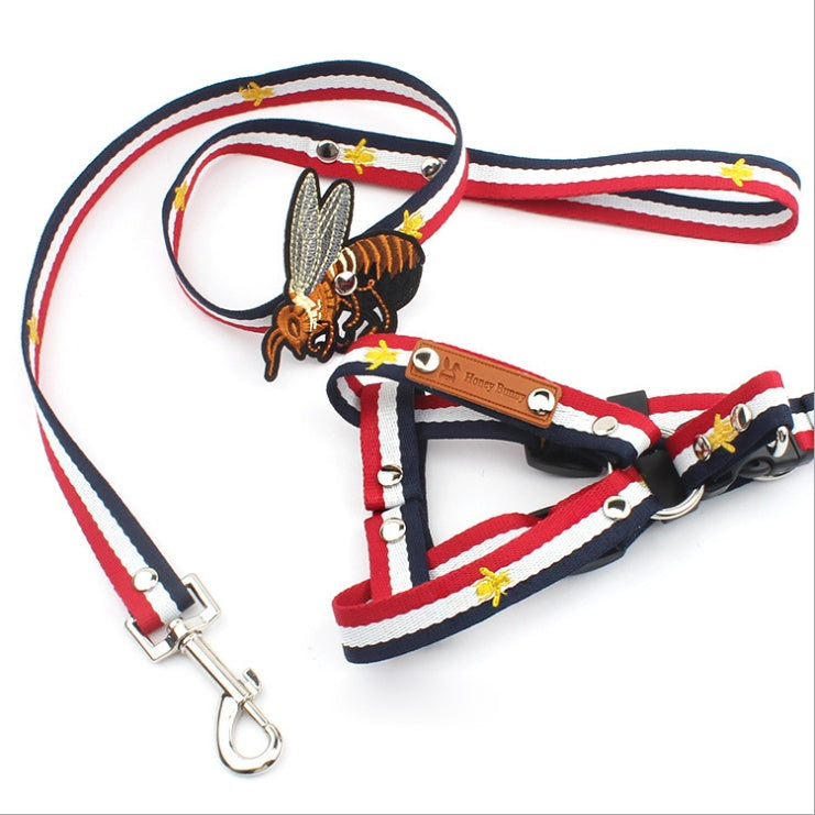 KFX-1889341 Nylon Dog Leash for Small to Large Breeds, Length 120cm, Adjustable Chest Sizes 30-65cm
