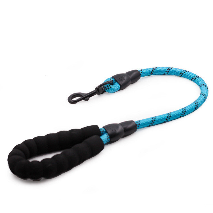 KFX-1889853 Reflective Nylon Dog Leash with Extension Chain for Large Dogs - Scalable Options Available