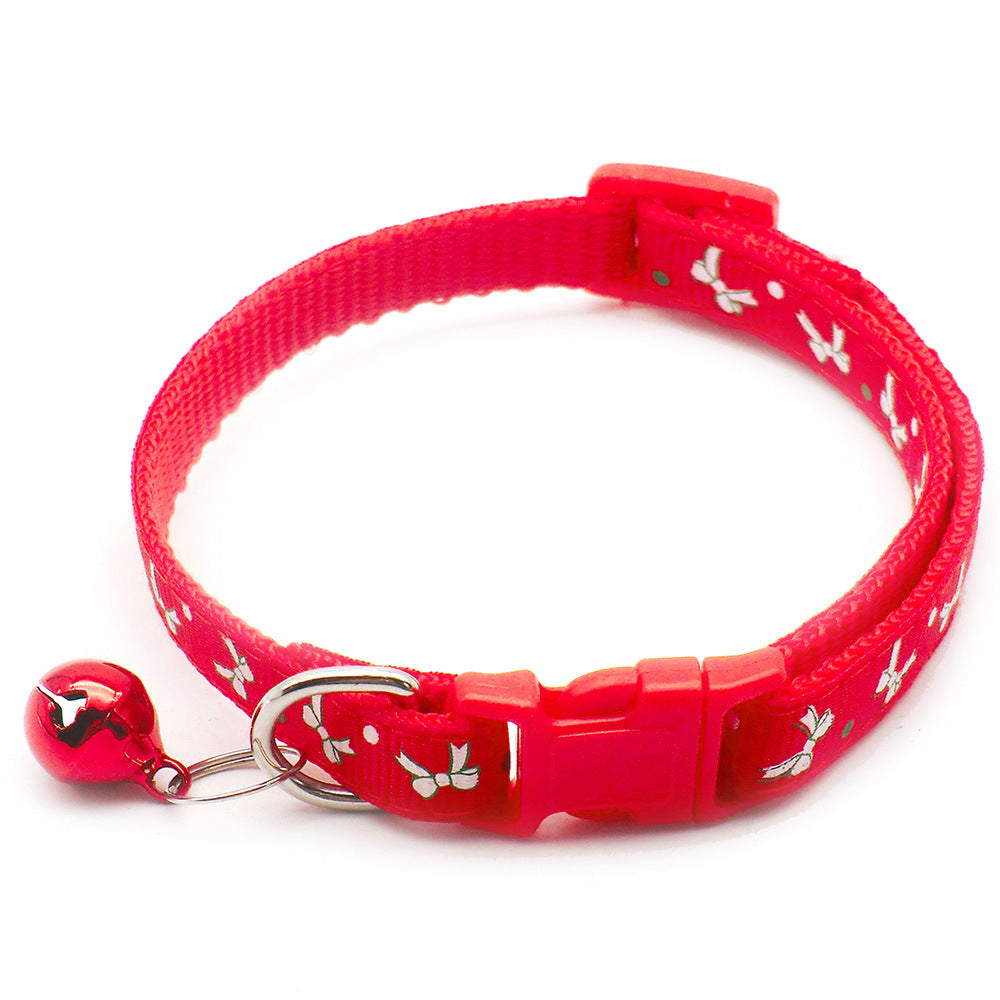 KFX-1892029 Whimsical Cartoon Dog and Cat Collar, Adjustable 19-32cm, Polypropylene Material, Multiple Color Options