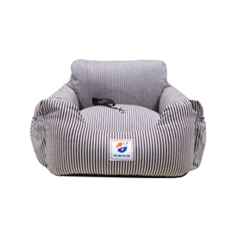 KFX-1892285 Pet Travel Car Seat with Safety Collar and Washable Cover