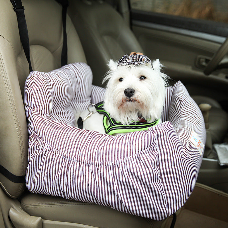 KFX-1892285 Pet Travel Car Seat with Safety Collar and Washable Cover