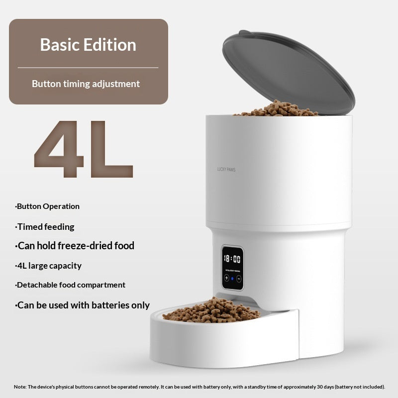 KFX-1893821 Automatic Pet Feeder with WiFi Remote Control and Timed Feeding Options