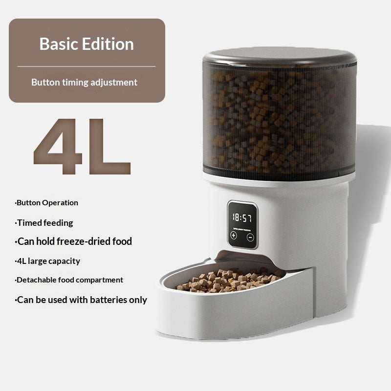 KFX-1893821 Automatic Pet Feeder with WiFi Remote Control and Timed Feeding Options
