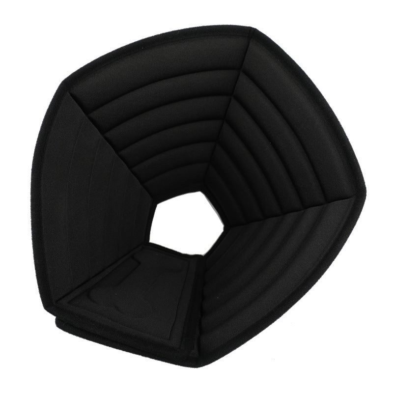 KFX-1897789 Monochrome Pet Anti-Bite Headgear - Adjustable Size Options for Dogs