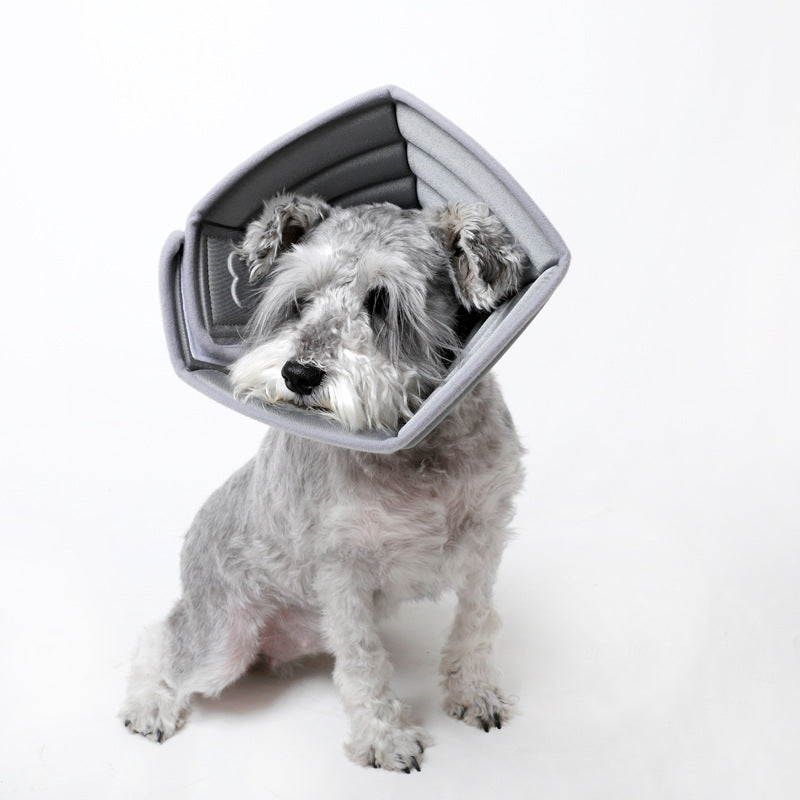 KFX-1897789 Monochrome Pet Anti-Bite Headgear - Adjustable Size Options for Dogs