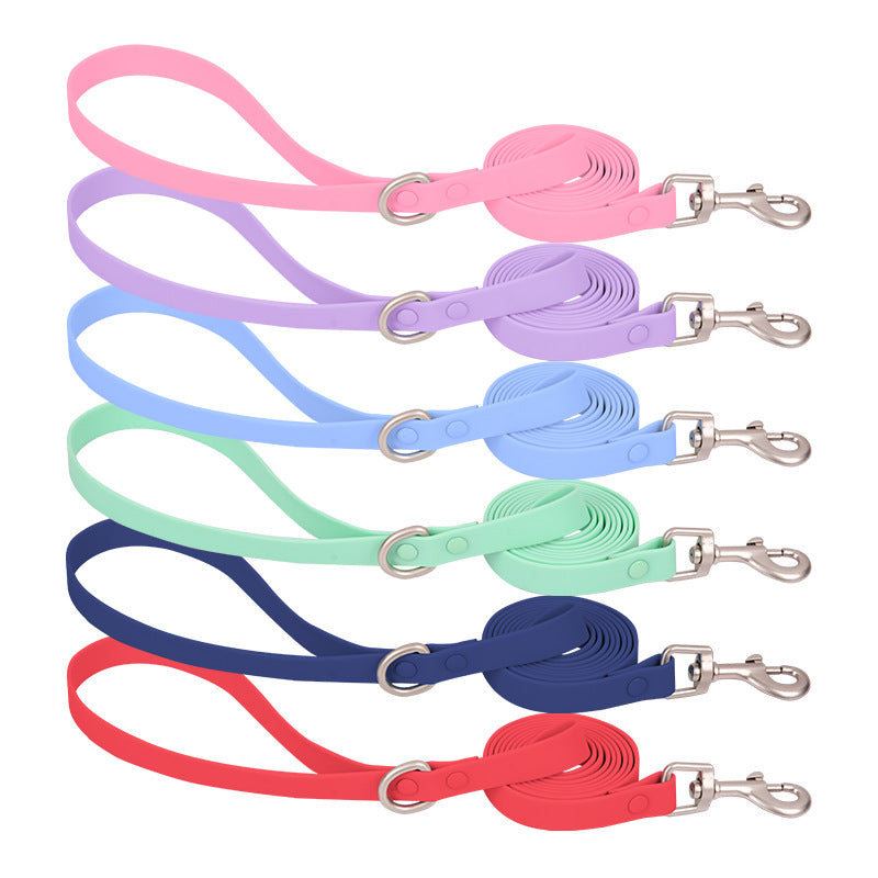 KFX-1899581 Pet Leash - Waterproof & Stain Resistant Silicone Pulling Rope in Multiple Colors