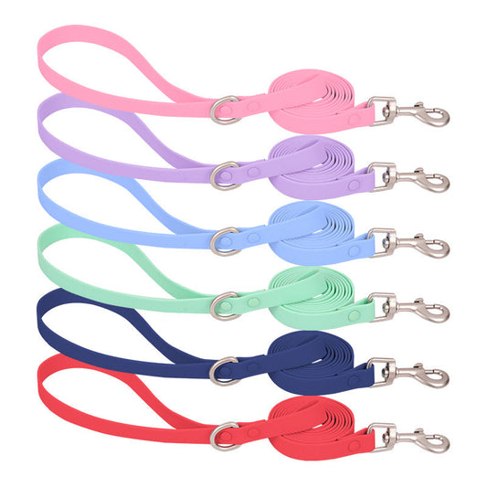 KFX-1899581 Pet Leash - Waterproof & Stain Resistant Silicone Pulling Rope in Multiple Colors