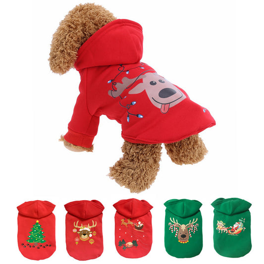 KFX-1900861 Cotton Dog Sweater for Christmas - Casual Style, Multiple Colors & Sizes Available