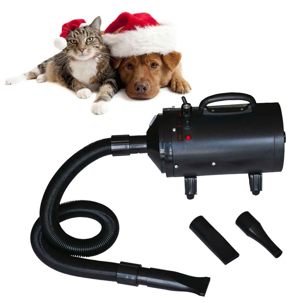 KFX-1901373 Professional 2400W Dog Dryer with Adjustable Speed, Temperature & 3 Nozzles, Quiet Operation for All Pets