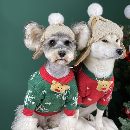 KFX-1903165 Brown Dog Hat for Schnauzers and Teddies - All-Season Pet Accessory