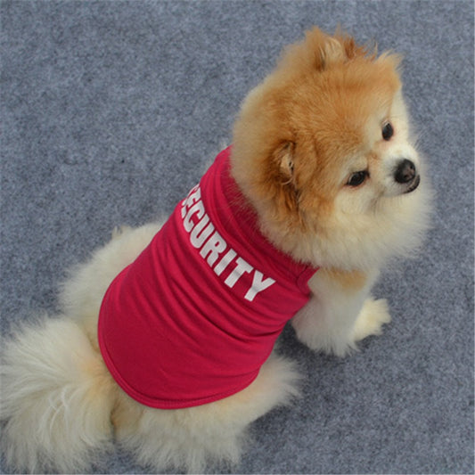 KFX-1903933 Cotton Dog Vest - Pure Color Pet T-Shirt for All Breeds