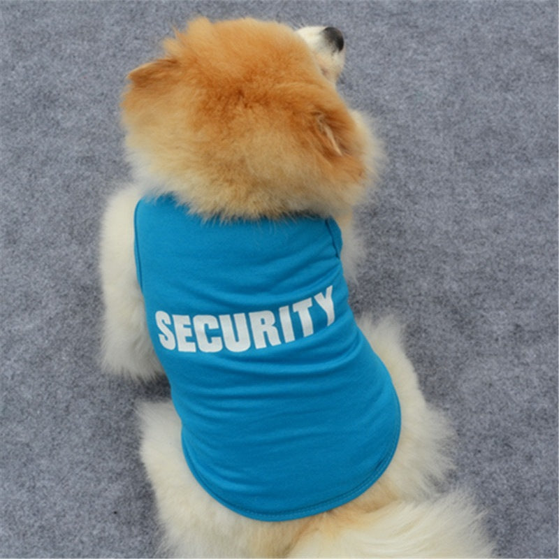 KFX-1903933 Cotton Dog Vest - Pure Color Pet T-Shirt for All Breeds