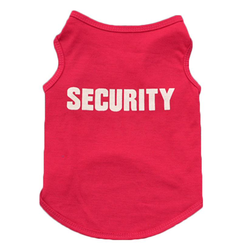 KFX-1903933 Cotton Dog Vest - Pure Color Pet T-Shirt for All Breeds