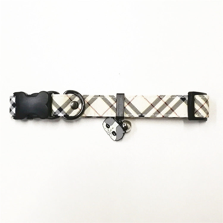 KFX-1904829 Stylish Leather Pet Collar and Leash Set with Triangle Chest Strap