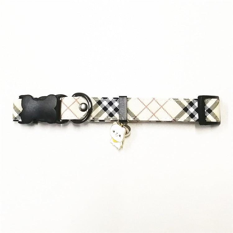 KFX-1904829 Stylish Leather Pet Collar and Leash Set with Triangle Chest Strap