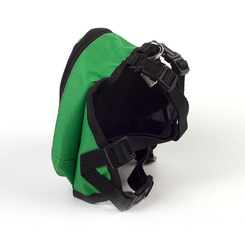 KFX-1907773 Animal Pattern Leather Pet Backpack - Available in Green Frog, Brown Bear, Fruit Green, Sweet Orange, Red Strawberry, Sizes S & L