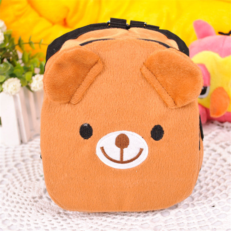 KFX-1907773 Animal Pattern Leather Pet Backpack - Available in Green Frog, Brown Bear, Fruit Green, Sweet Orange, Red Strawberry, Sizes S & L