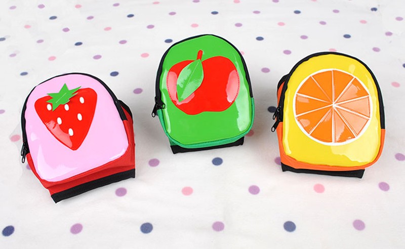 KFX-1907773 Animal Pattern Leather Pet Backpack - Available in Green Frog, Brown Bear, Fruit Green, Sweet Orange, Red Strawberry, Sizes S & L