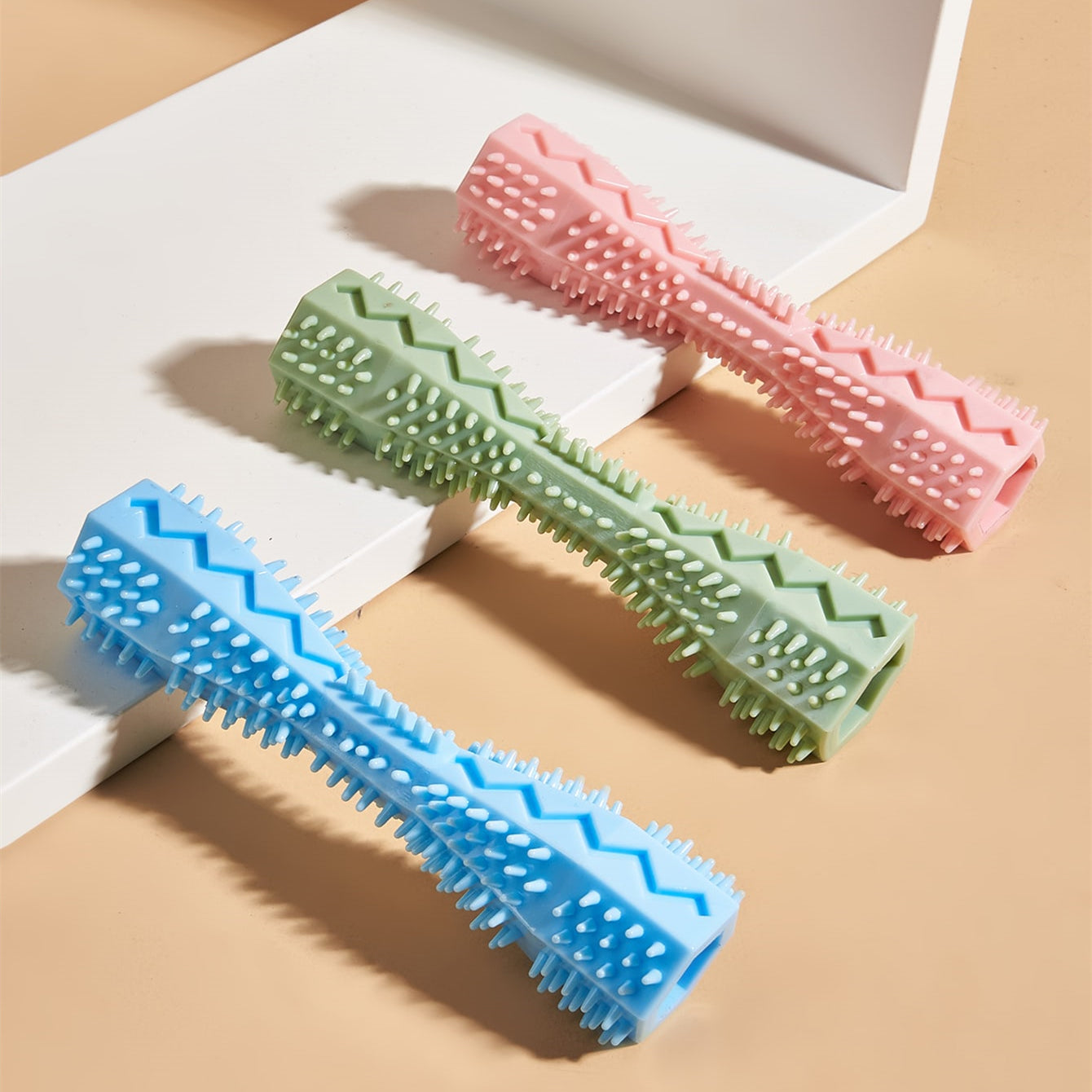 KFX-1909949 Durable TPR Chew Toy for Dog Teeth Cleaning and Anxiety Relief