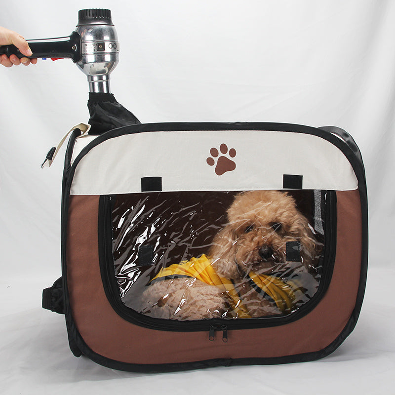 KFX-1913533 Pet Drying Bag for Dogs and Cats, Waterproof 600D Oxford Cloth, Folding Design, 54X31X41cm