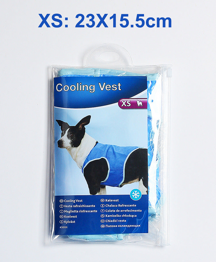 KFX-1915453 Cooling Vest for Summer Pets - PVA Water-Activated Cooling Apparel for Dogs and Cats