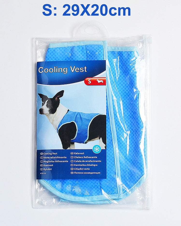 KFX-1915453 Cooling Vest for Summer Pets - PVA Water-Activated Cooling Apparel for Dogs and Cats
