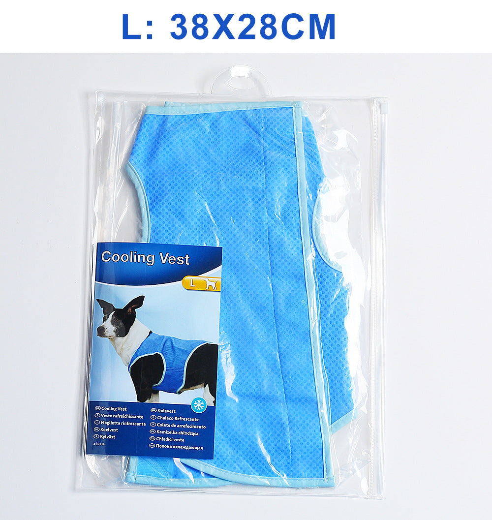 KFX-1915453 Cooling Vest for Summer Pets - PVA Water-Activated Cooling Apparel for Dogs and Cats