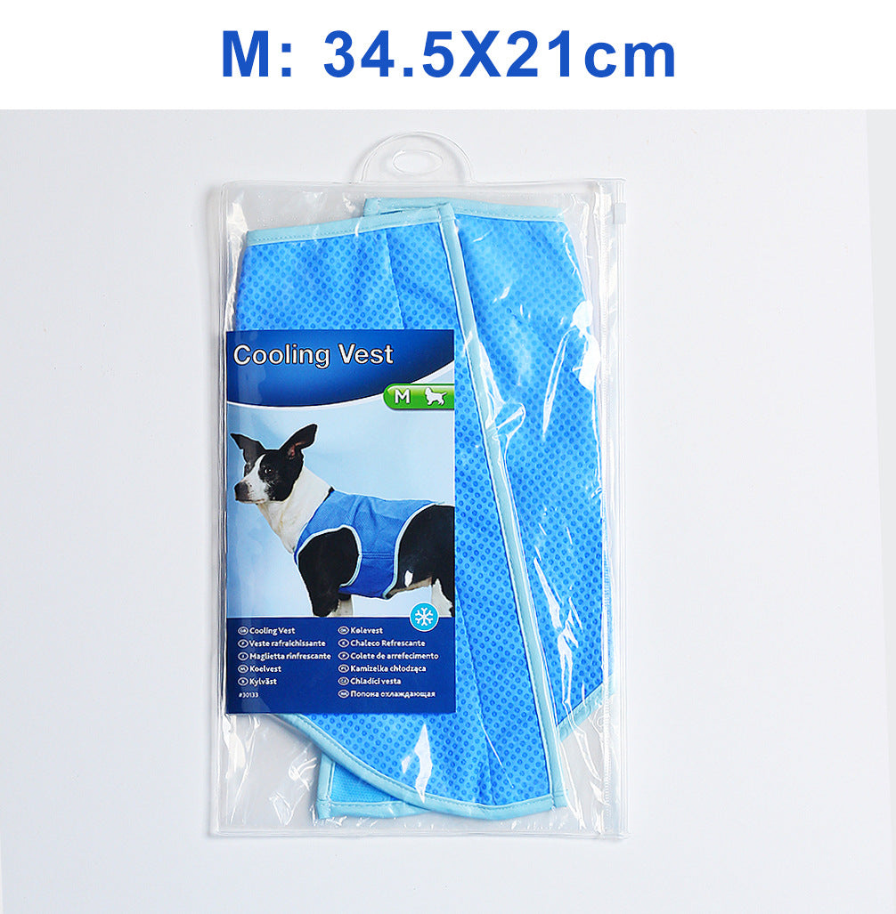 KFX-1915453 Cooling Vest for Summer Pets - PVA Water-Activated Cooling Apparel for Dogs and Cats