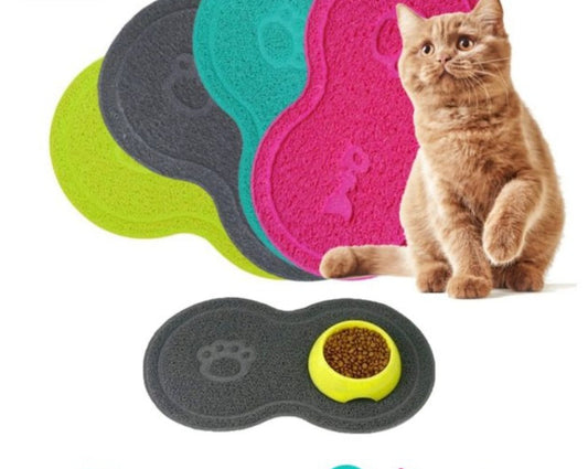 KFX-1918909 Cat Litter Pad - Large Size, Plastic Material, Available in Rose Red and Gray, 45.5 x 25.5 cm