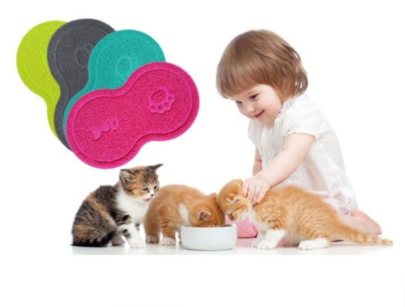 KFX-1918909 Cat Litter Pad - Large Size, Plastic Material, Available in Rose Red and Gray, 45.5 x 25.5 cm