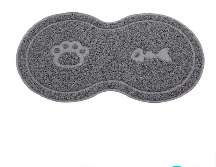 KFX-1918909 Cat Litter Pad - Large Size, Plastic Material, Available in Rose Red and Gray, 45.5 x 25.5 cm