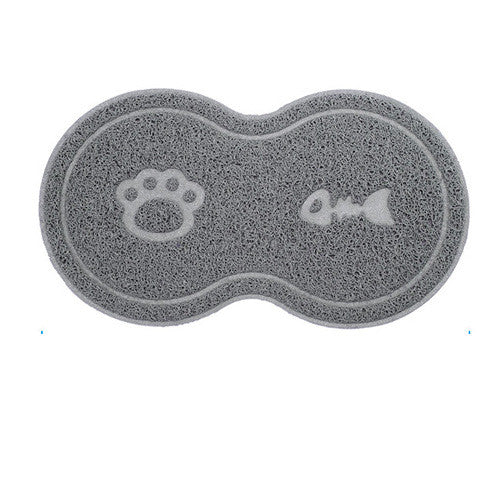 KFX-1918909 Cat Litter Pad - Large Size, Plastic Material, Available in Rose Red and Gray, 45.5 x 25.5 cm