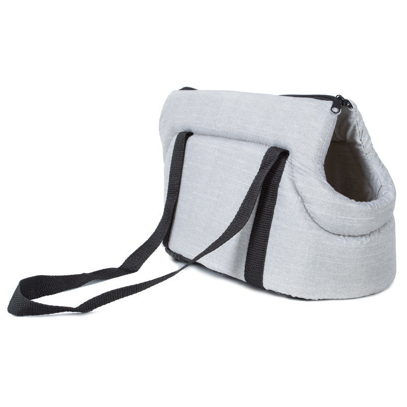 KFX-1919293 Portable Breathable Mesh Pet Carrier Bag for Small Dogs and Cats - Foldable Travel Handbag