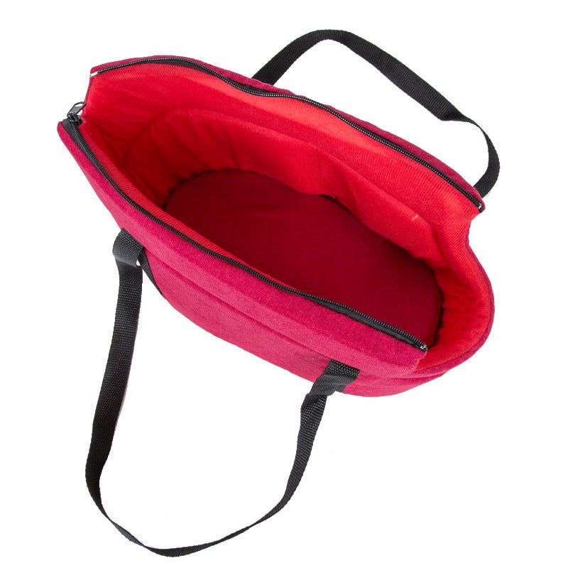 KFX-1919293 Portable Breathable Mesh Pet Carrier Bag for Small Dogs and Cats - Foldable Travel Handbag