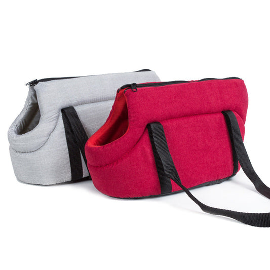 KFX-1919293 Portable Breathable Mesh Pet Carrier Bag for Small Dogs and Cats - Foldable Travel Handbag