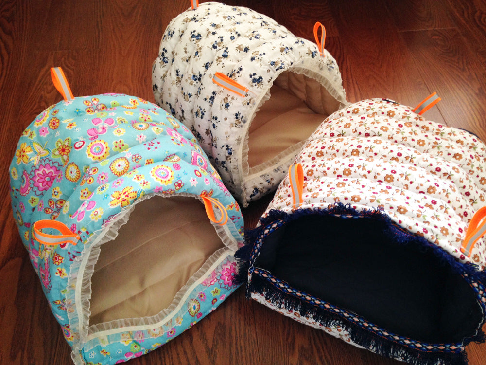 KFX-1921085 Cozy Cotton Nest Hammock for Small Pets - Chinchillas, Hamsters, and More
