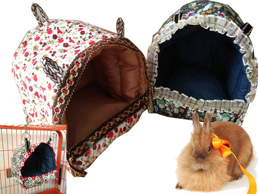 KFX-1921085 Cozy Cotton Nest Hammock for Small Pets - Chinchillas, Hamsters, and More
