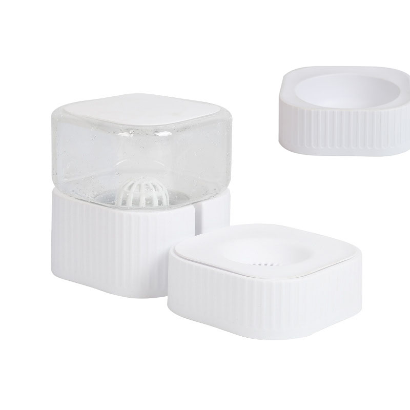 KFX-1923005 Magnetic Pet Bowl Feeder Set - Versatile Drinking Fountain and Feeding Solutions in Pink, Blue, Gray, and White
