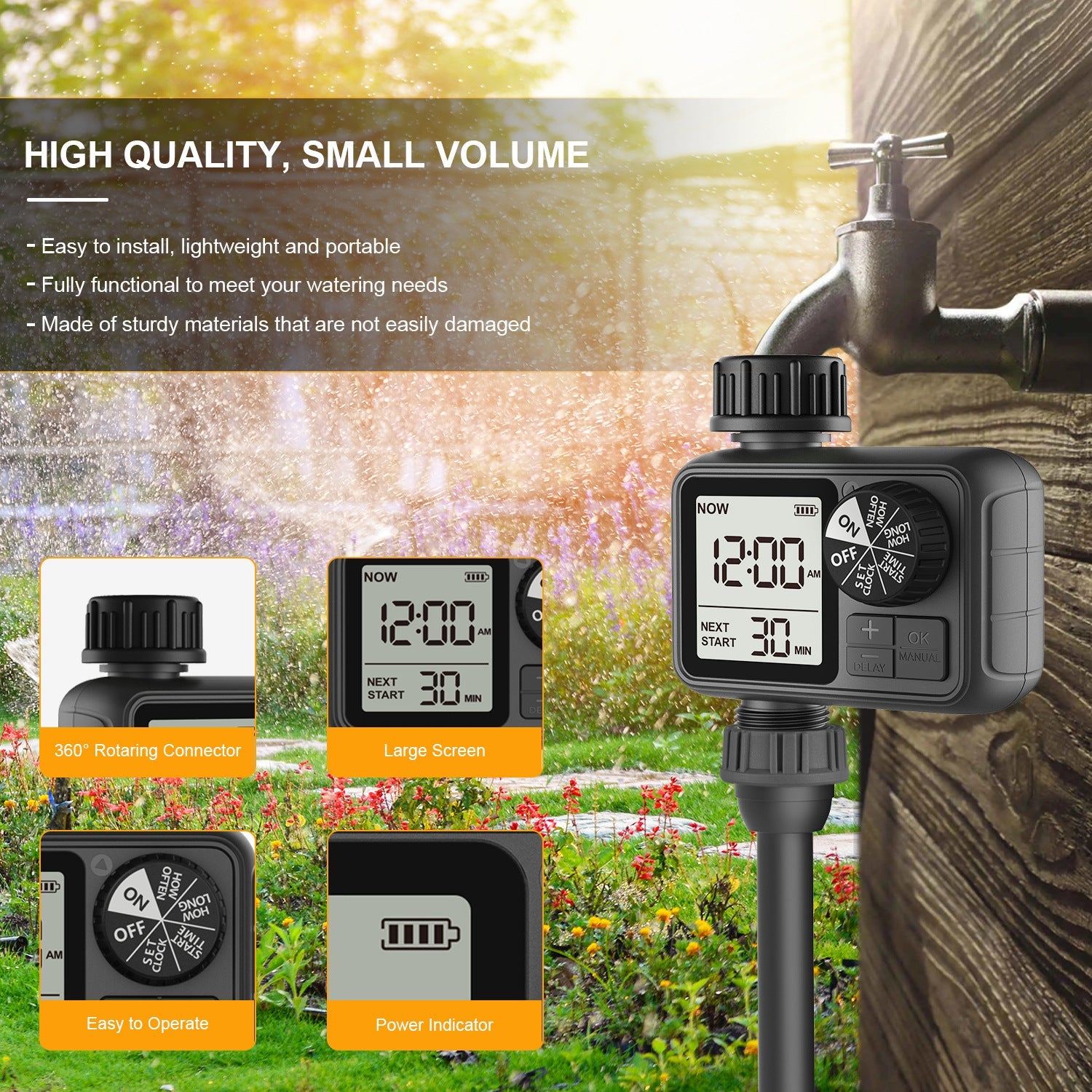 KFX-1923645 Automatic Dual Output Timing Irrigator for Efficient Watering System