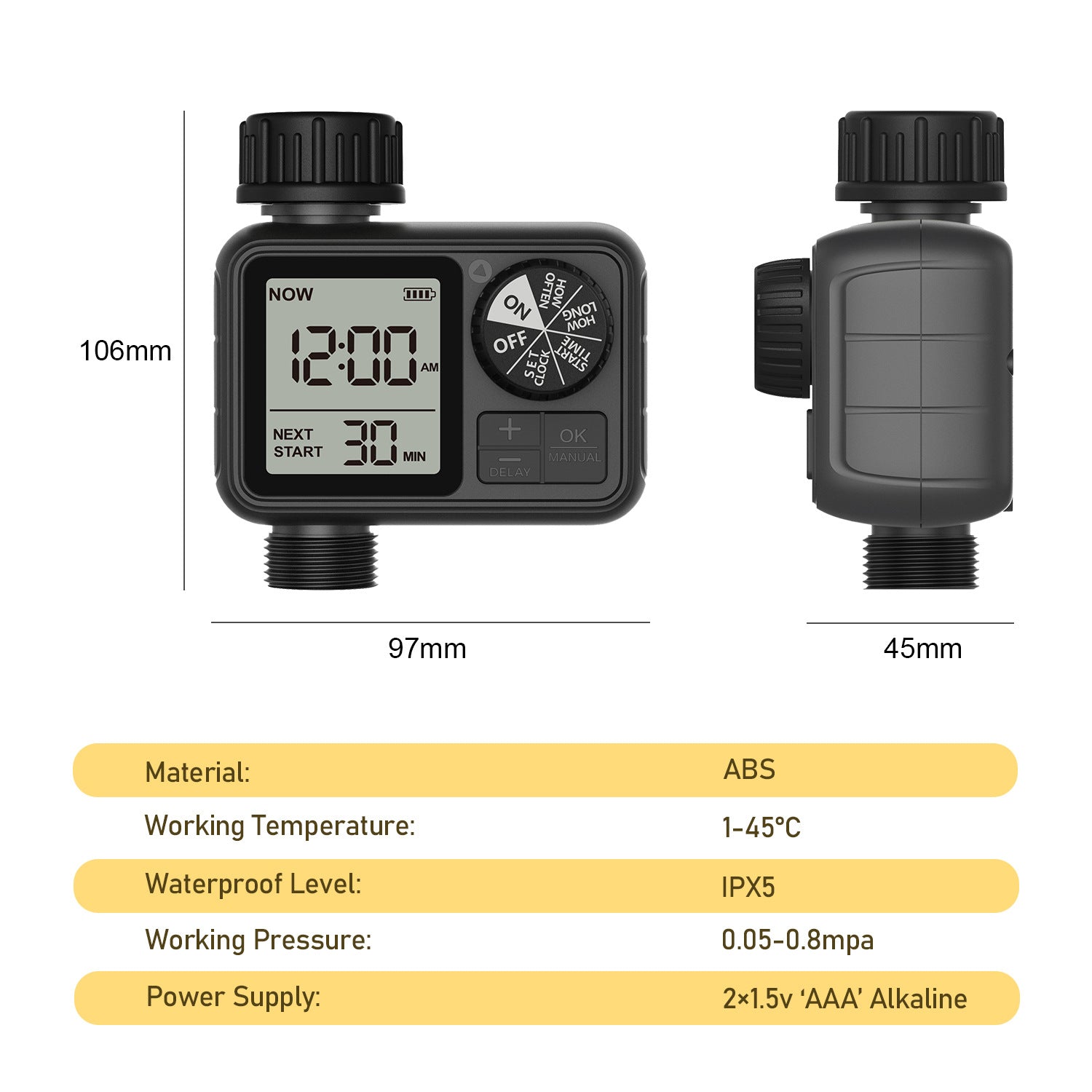 KFX-1923645 Automatic Dual Output Timing Irrigator for Efficient Watering System